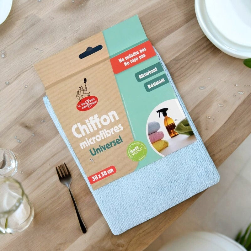 Universelles blaues Mikrofasertuch – Die umweltfreundliche Drogerie