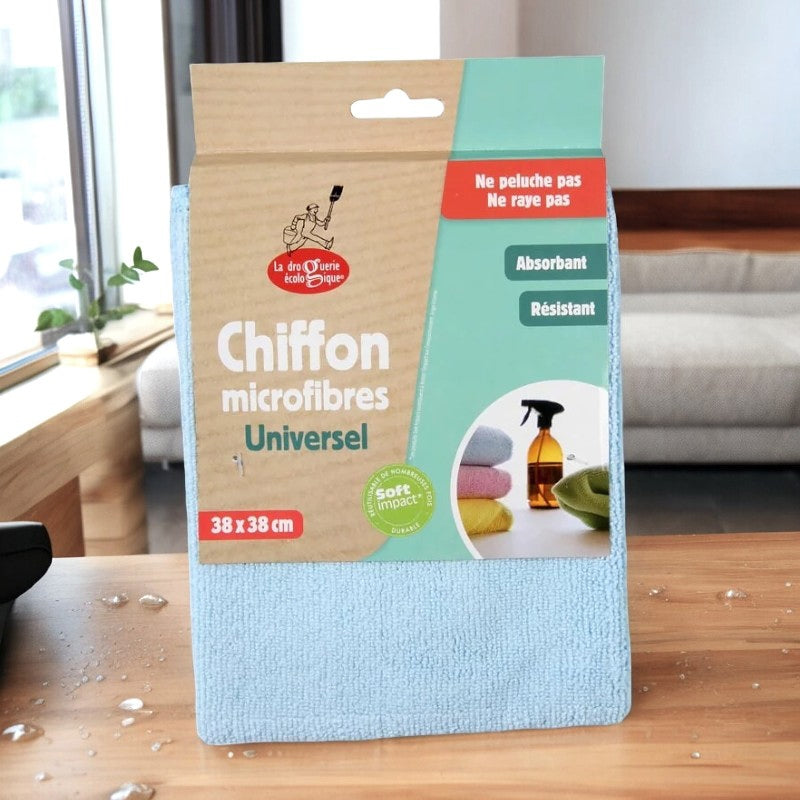 Universelles blaues Mikrofasertuch – Die umweltfreundliche Drogerie