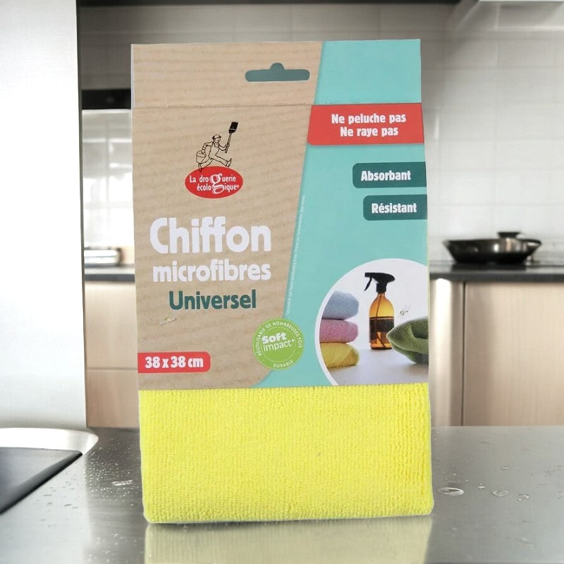 Universelles gelbes Mikrofasertuch – Die umweltfreundliche Drogerie