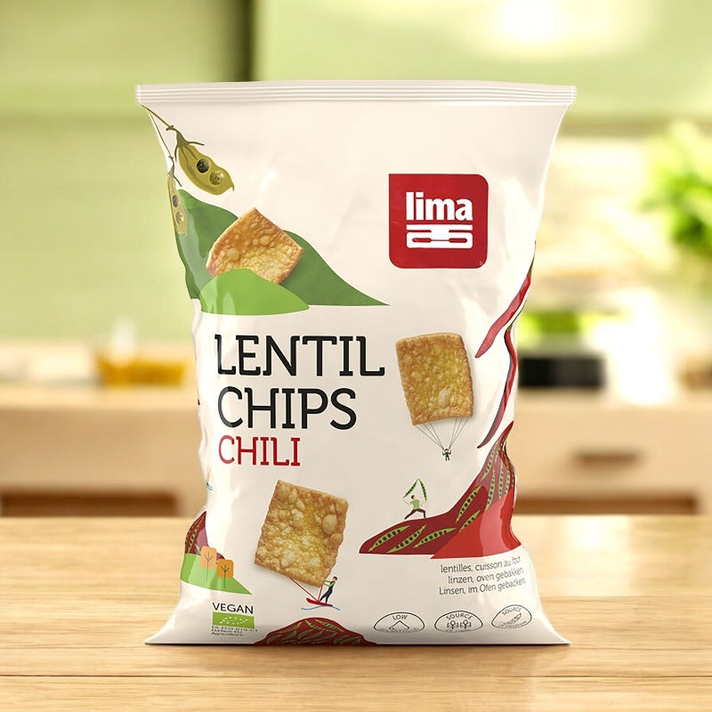 Bio-Chili-Linsenchips – 90 g – Lima