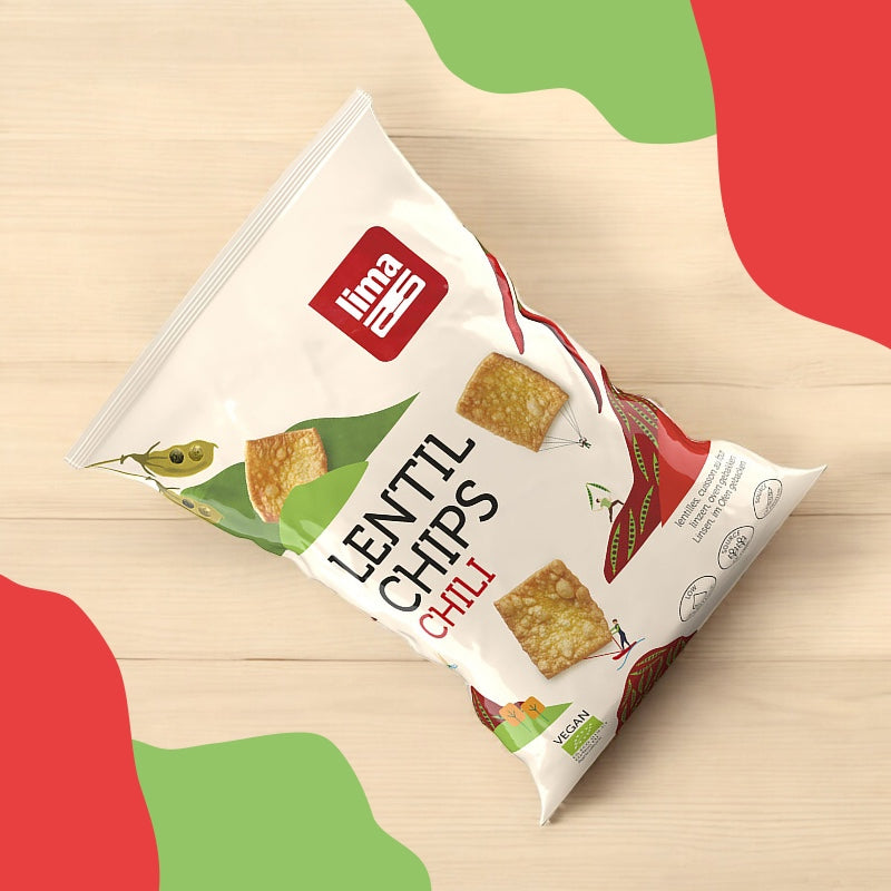 Bio-Chili-Linsenchips – 90 g – Lima