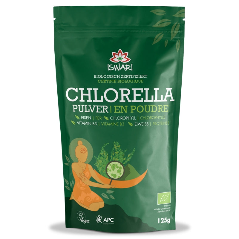 Bio-Chlorella-Pulver – 125 g – Iswari