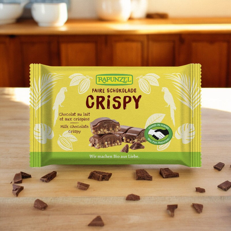 Milchschokolade &amp; Bio-Crispies – 100g – Rapunzel