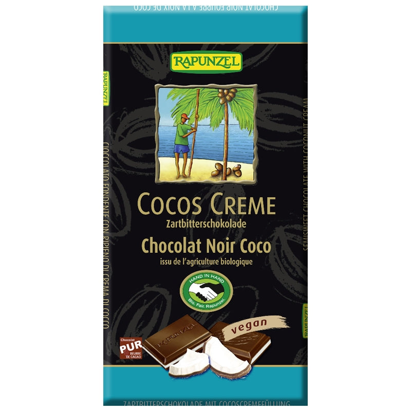 Chocolat noir coco BIO - 100g - Rapunzel