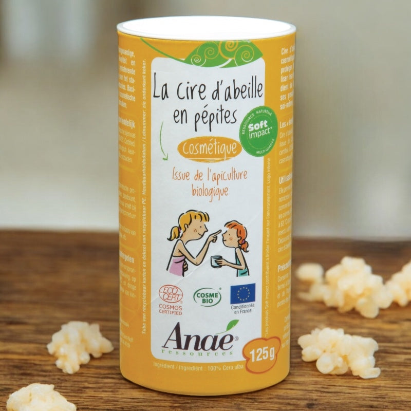 Cire d'abeille cosmétique en pépites BIO - 125g - Anaé