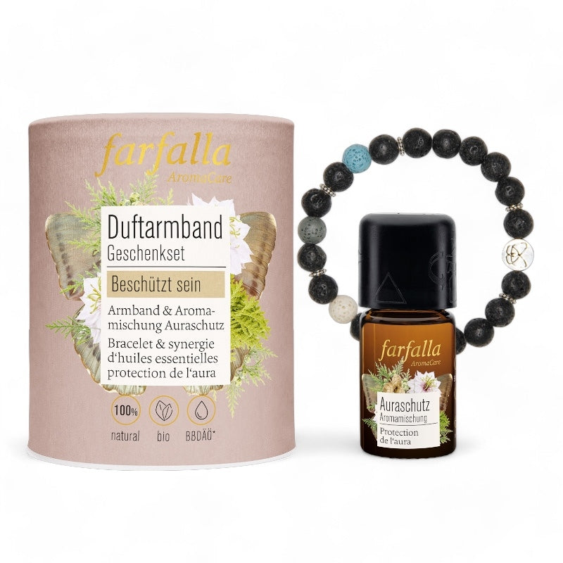 Coffret cadeau bracelet parfumé Protection de l'aura - Farfalla