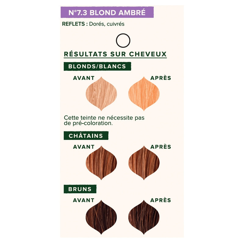 Coloration vegetale bio n73 blond ambre 100 g emblica 4