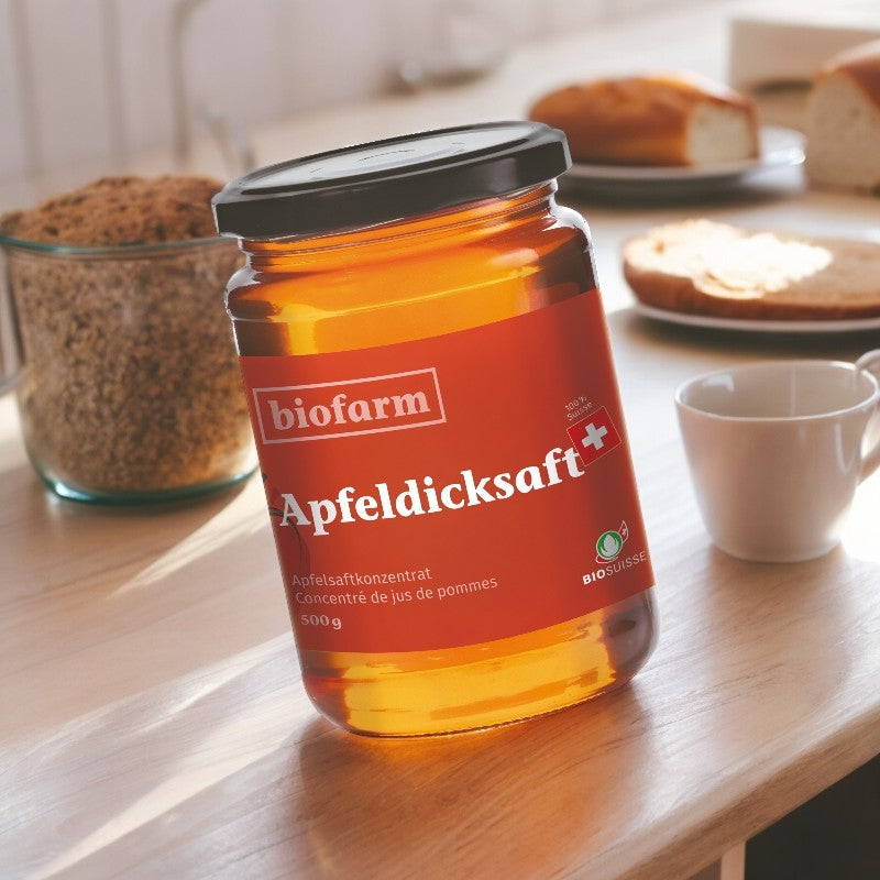 Bio-Apfelsaftkonzentrat aus der Schweiz – 500 g – Biofarm