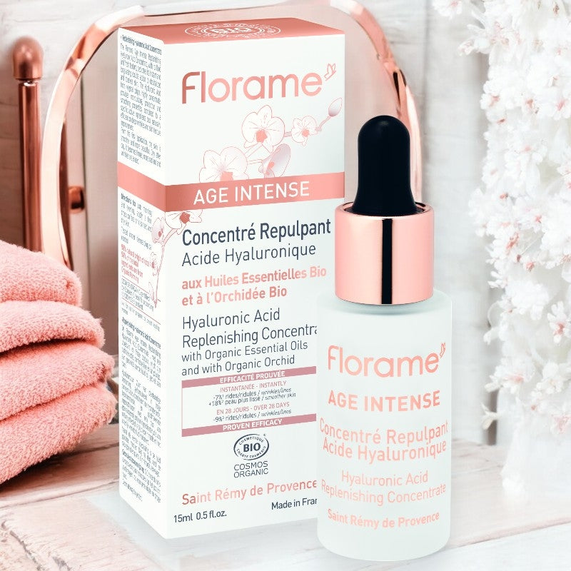 Concentré repulpant BIO acide hyaluronique & orchidée - 15ml - Florame