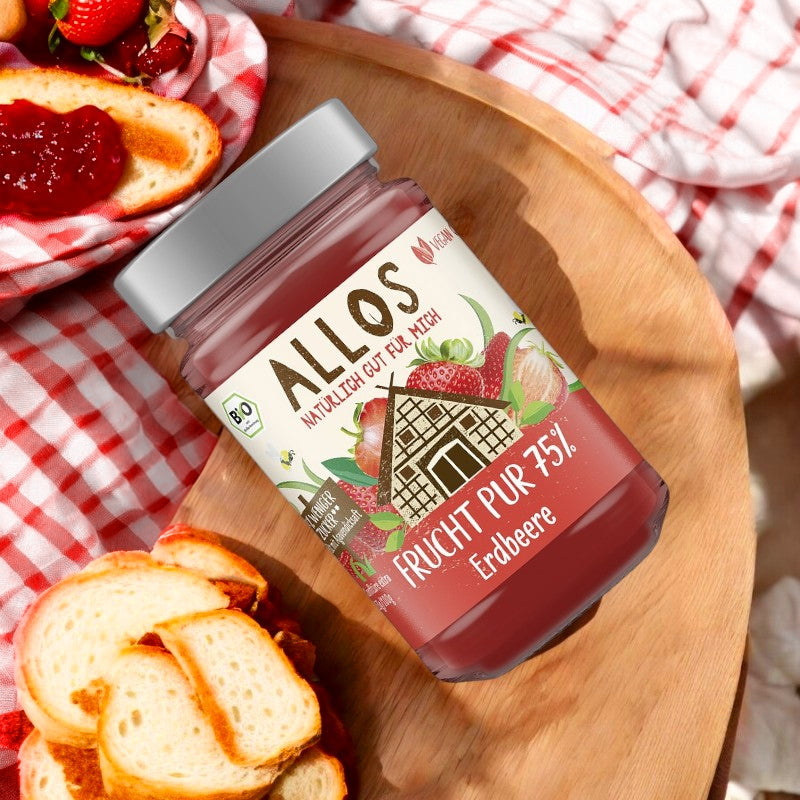Confiture de fraises bio 250 g allos 27979 3