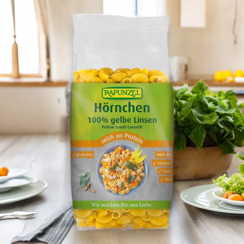 Bio-Nudeln aus gelben Linsen – 300 g – Rapunzel