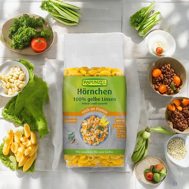 Bio-Nudeln aus gelben Linsen – 300 g – Rapunzel