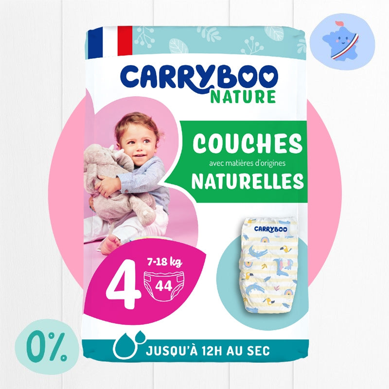 Windeln Größe 4 – 7–18 kg – 44 Stück – Carryboo