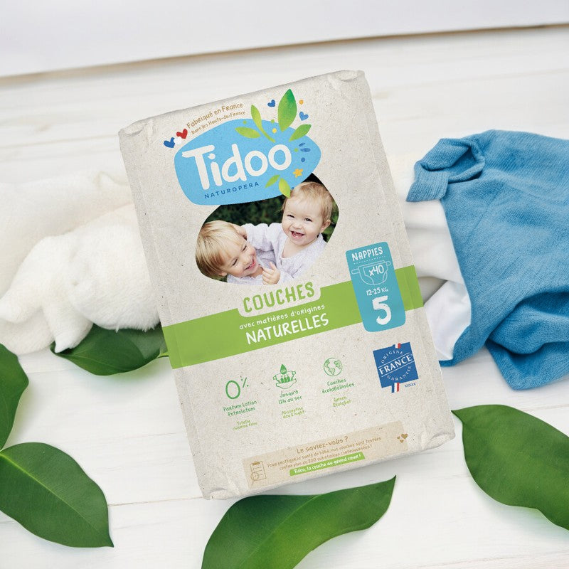 Couches Taille 5 XL 12-25 kg - 40 pièces - Tidoo