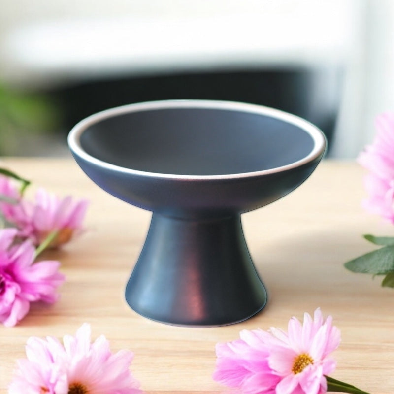 Coupe pour brûler en terre cuite vitrifiée noire - Farfalla