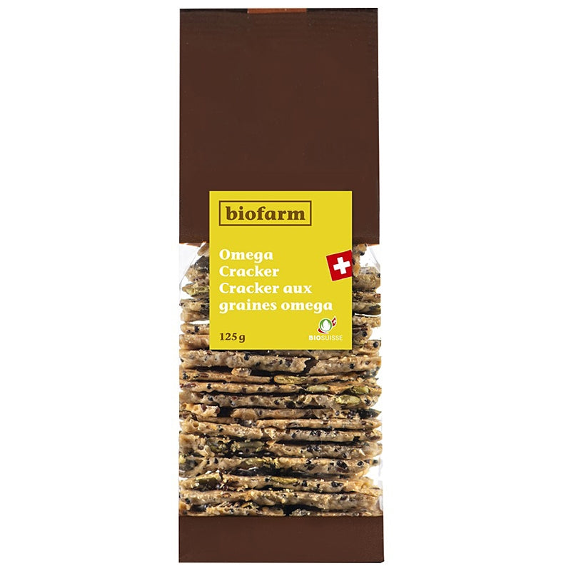 Bio-Schweizer Omega-Samenmischung Cracker – 125 g – Biofarm