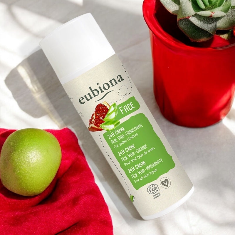 Crème 24H BIO ﻿aloe vera & grenade - 50ml - Eubiona
