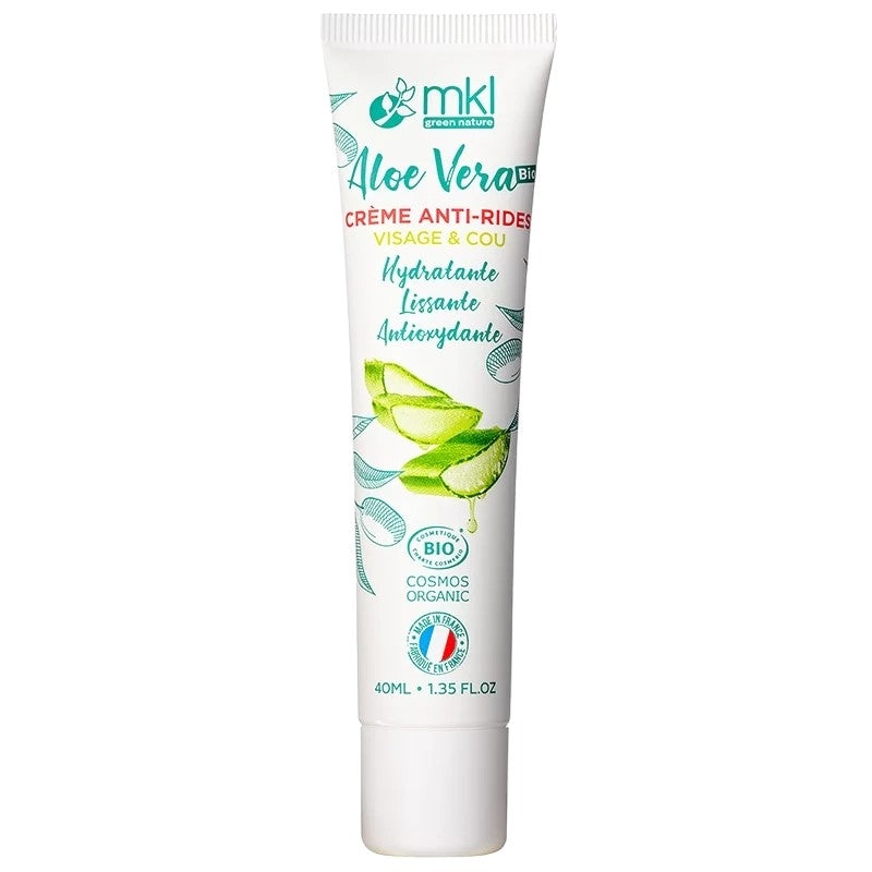 Crème anti-rides BIO aloe vera - 40ml - MKL Green Nature