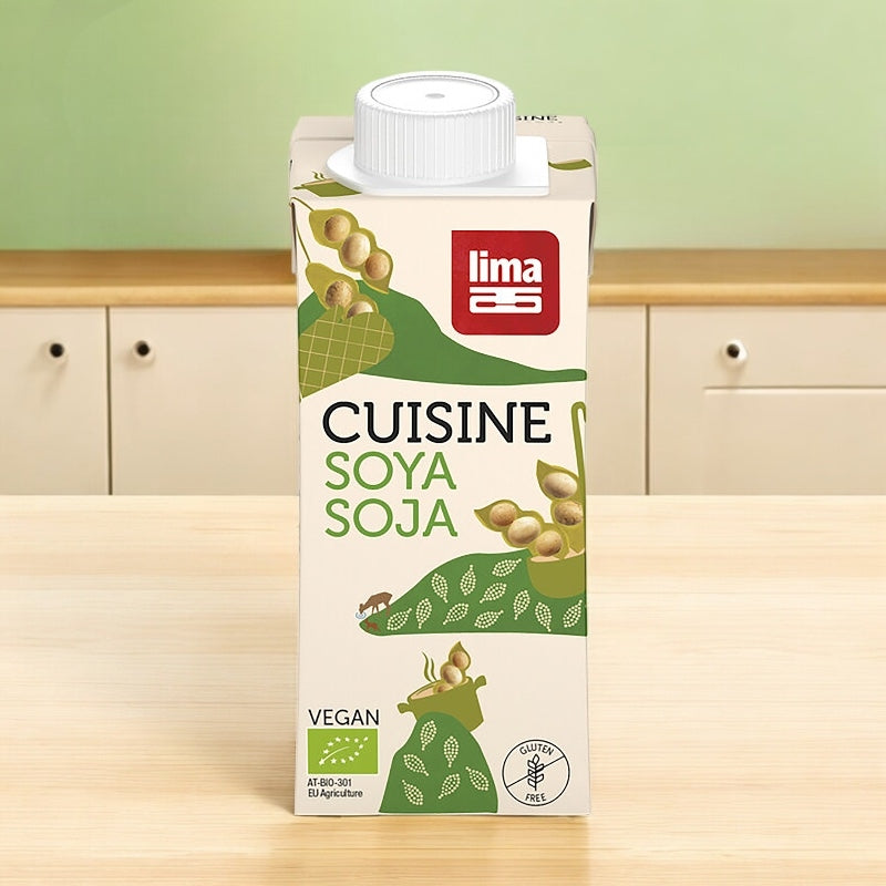 Bio-Soja-Kochcreme – Soja-Kochcreme – 200 ml – Lima