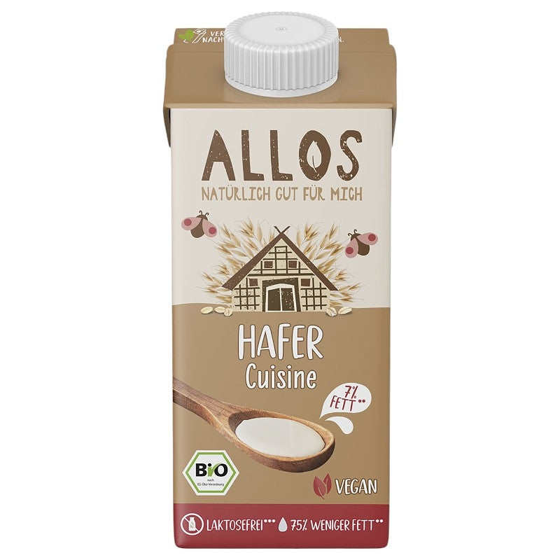 Bio-Hafercreme zum Kochen – 200 ml – Allos