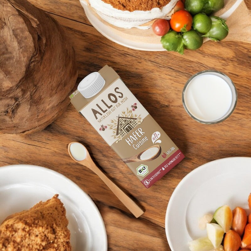 Bio-Hafercreme zum Kochen – 200 ml – Allos