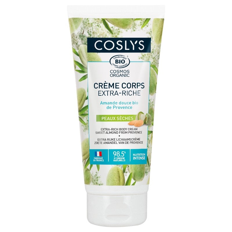 Extra reichhaltige Bio-Süßmandel-Körpercreme - 200 ml - Coslys