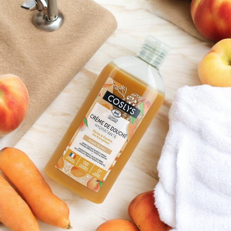 Bio-Pfirsich- &amp; Karotten-Feuchtigkeitsduschcreme - 250 ml - Coslys