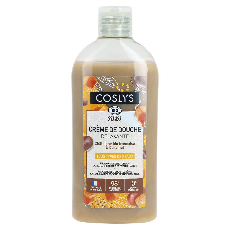 Crème de douche relaxante BIO châtaigne & caramel - 250ml - Coslys