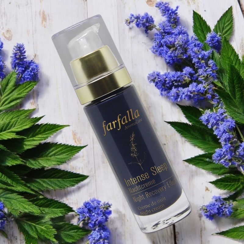 Intensive Schlaf Bio-Nachtcreme mit Lavendel &amp; Hanf - 30 ml - Farfalla