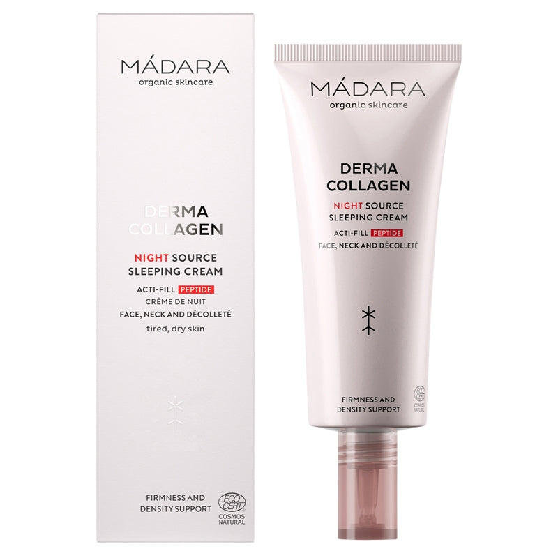 Natürliche Peptid-Nachtcreme für Gesicht, Hals und Dekolleté – 70 ml – Mádara