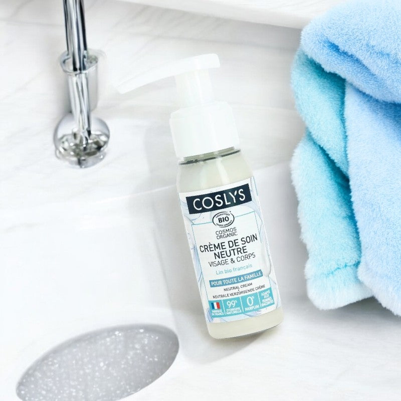 Crème de soin neutre visage & corps BIO sans parfum - 40ml - Coslys
