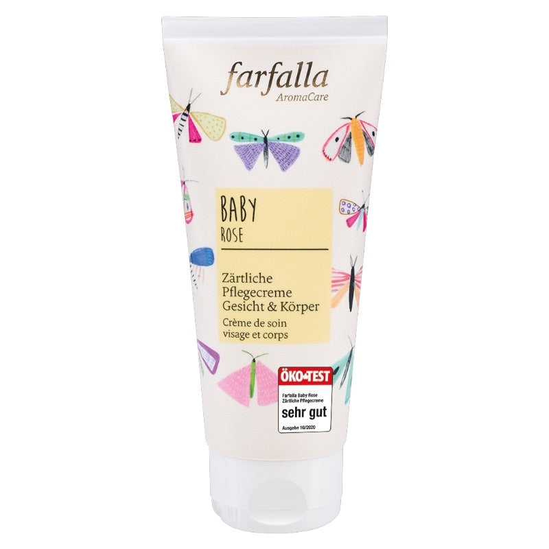 Crème de soin visage & corps bébé BIO rose - 100ml - Farfalla