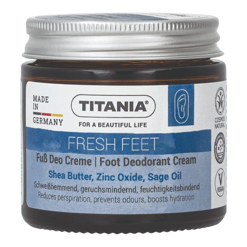 Fußdeodorantcreme mit Sheabutter und Salbei – 40 ml – Titania