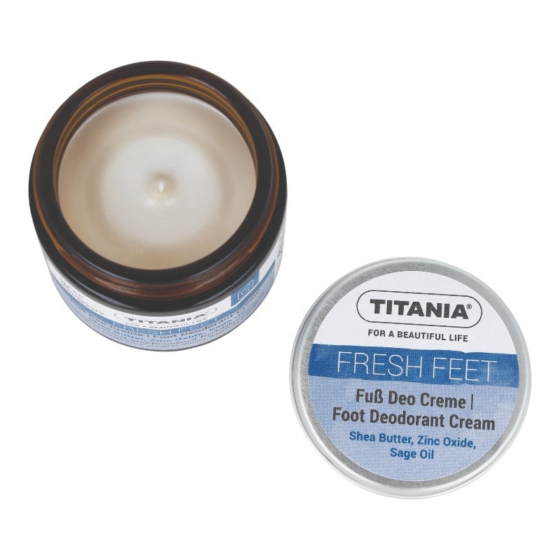 Fußdeodorantcreme mit Sheabutter und Salbei – 40 ml – Titania