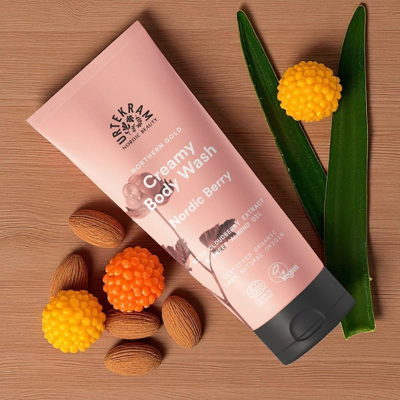 Bio-Duschcreme mit nordischen Beeren – 200 ml – Urtekram