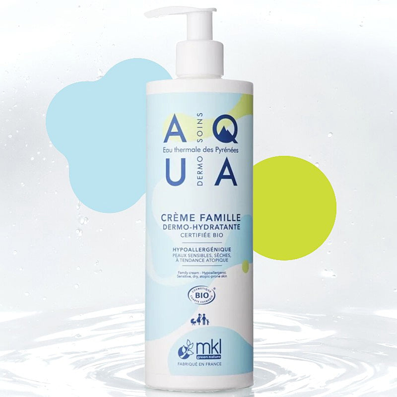 Feuchtigkeitsspendende Familiencreme mit Bio-Thermalwasser – 400 ml – MKL Green Nature