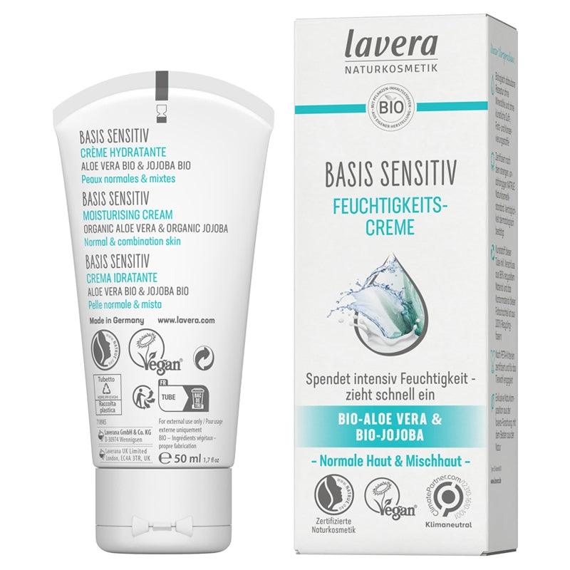 Bio-Feuchtigkeitscreme mit Aloe Vera und Jojoba – 50 ml – Lavera