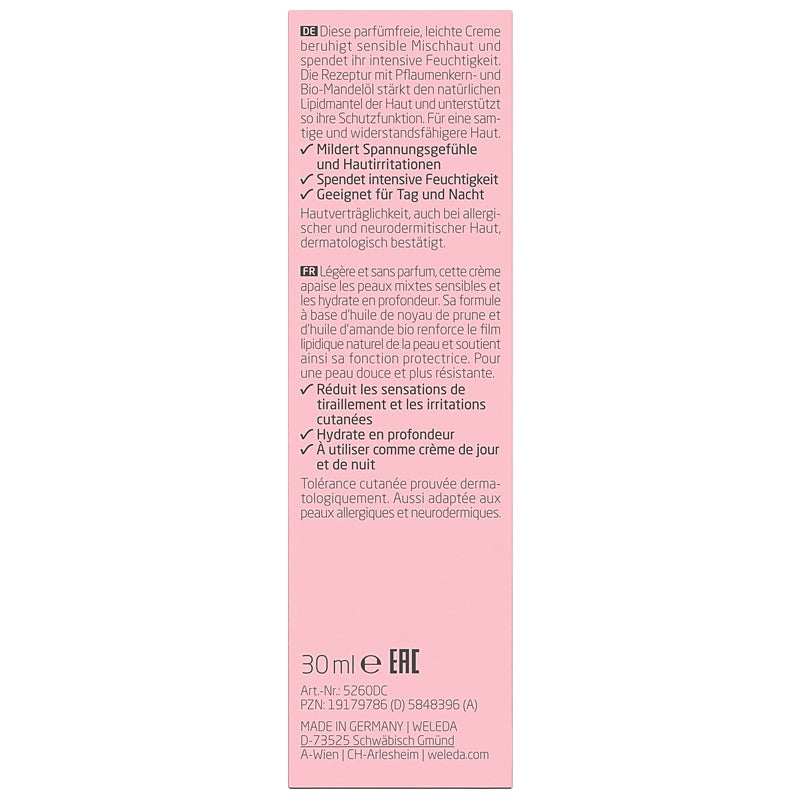 Creme hydratante legere sensitiv bio amande 30 ml weleda 4