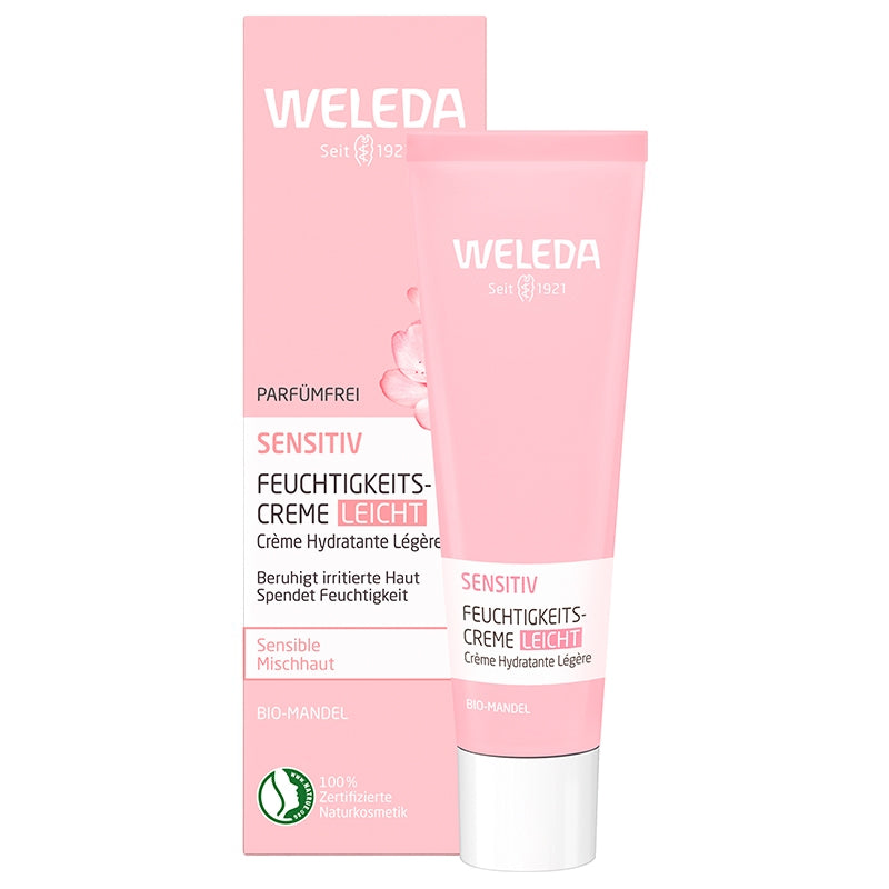 Weleda Bio-Feuchtigkeitscreme für empfindliche Haut mit Mandel – 30 ml