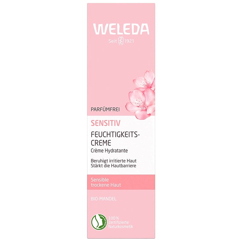 Weleda Bio-Feuchtigkeitscreme für empfindliche Haut mit Mandel - 30 ml