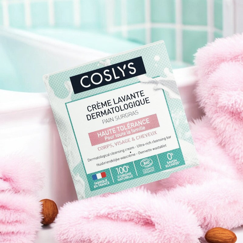 Crème lavante dermatologique pain surgras solide BIO - 85ml - Coslys