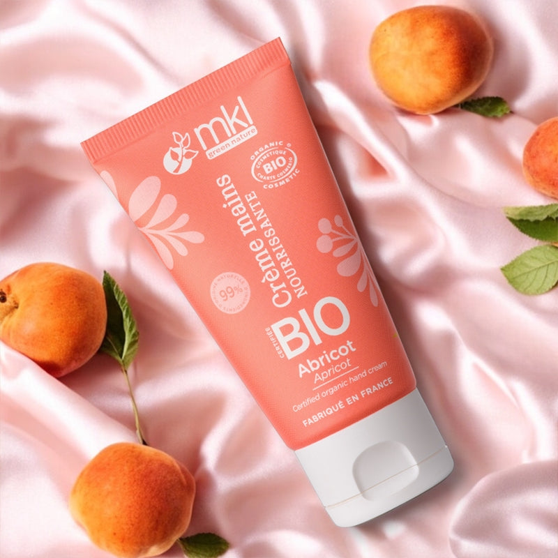Crème mains nourrissante & réparatrice BIO abricot - 50ml - MKL Green Nature