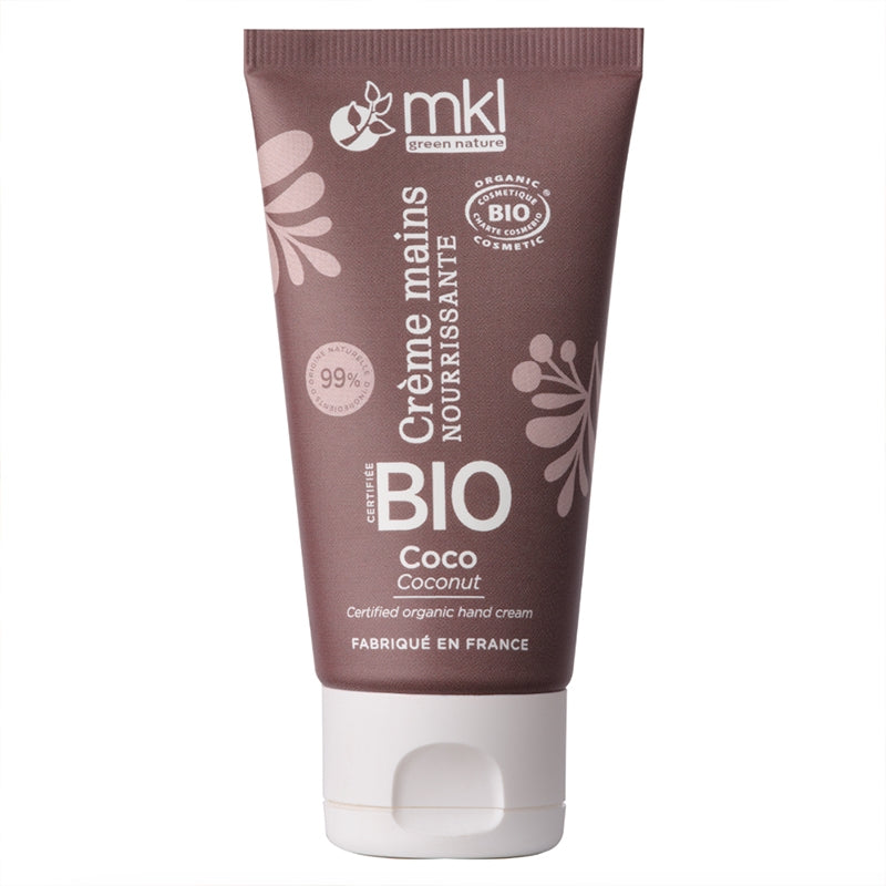 Crème mains nourrissante & réparatrice BIO coco - 50ml - MKL Green Nature