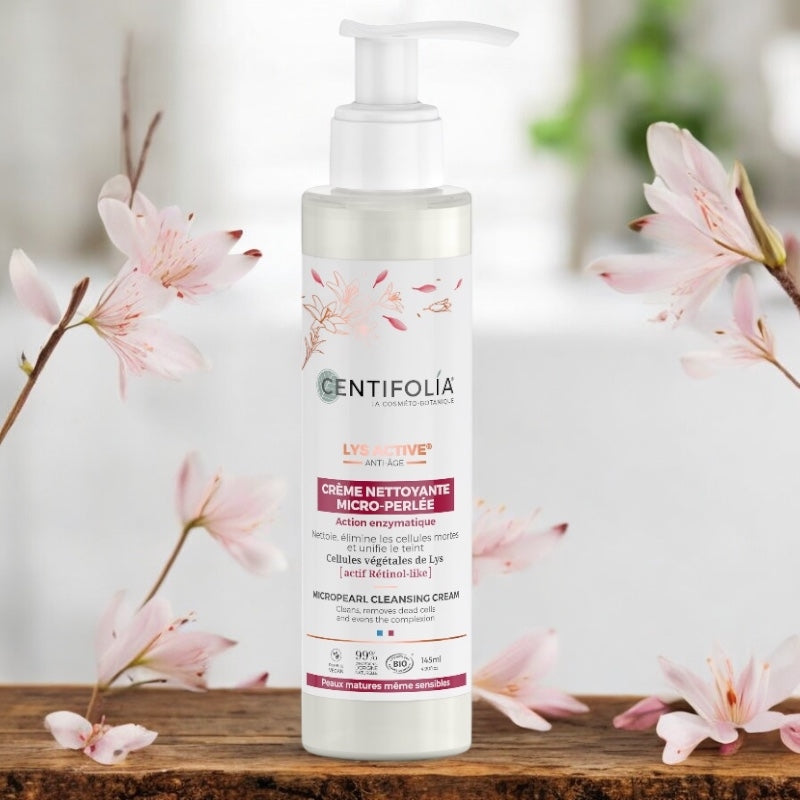 Crème nettoyante micro-perlée BIO lys - 145ml - Centifolia