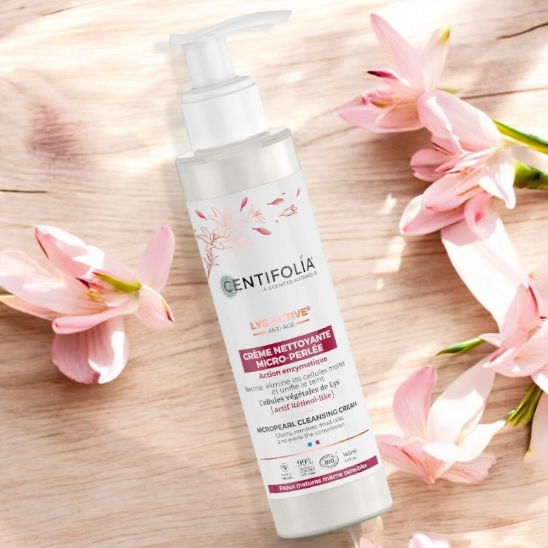 Crème nettoyante micro-perlée BIO lys - 145ml - Centifolia