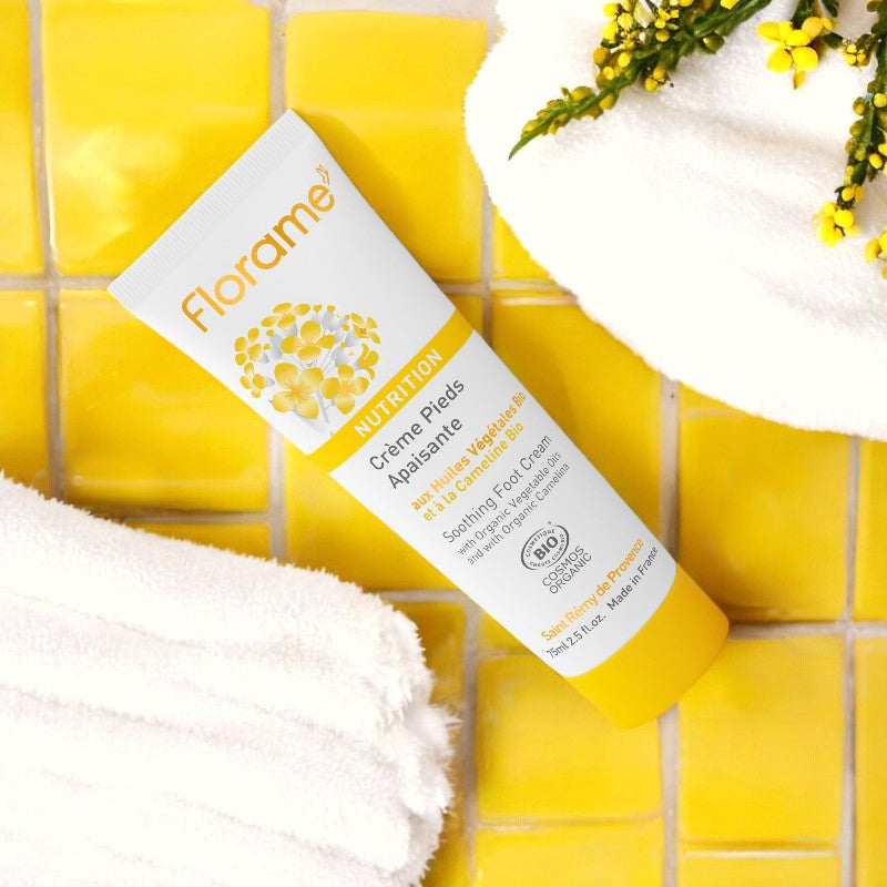 Wohltuende Bio-Leindotter-Fußcreme – 75 ml – Florame