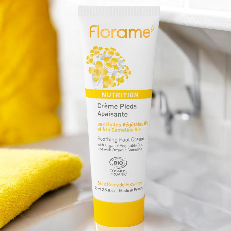 Wohltuende Bio-Leindotter-Fußcreme – 75 ml – Florame