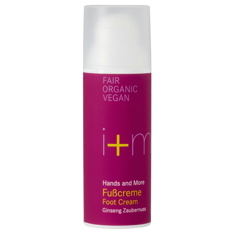 Bio-Fußcreme mit Ginseng und Hamamelis – 50 ml – i+m