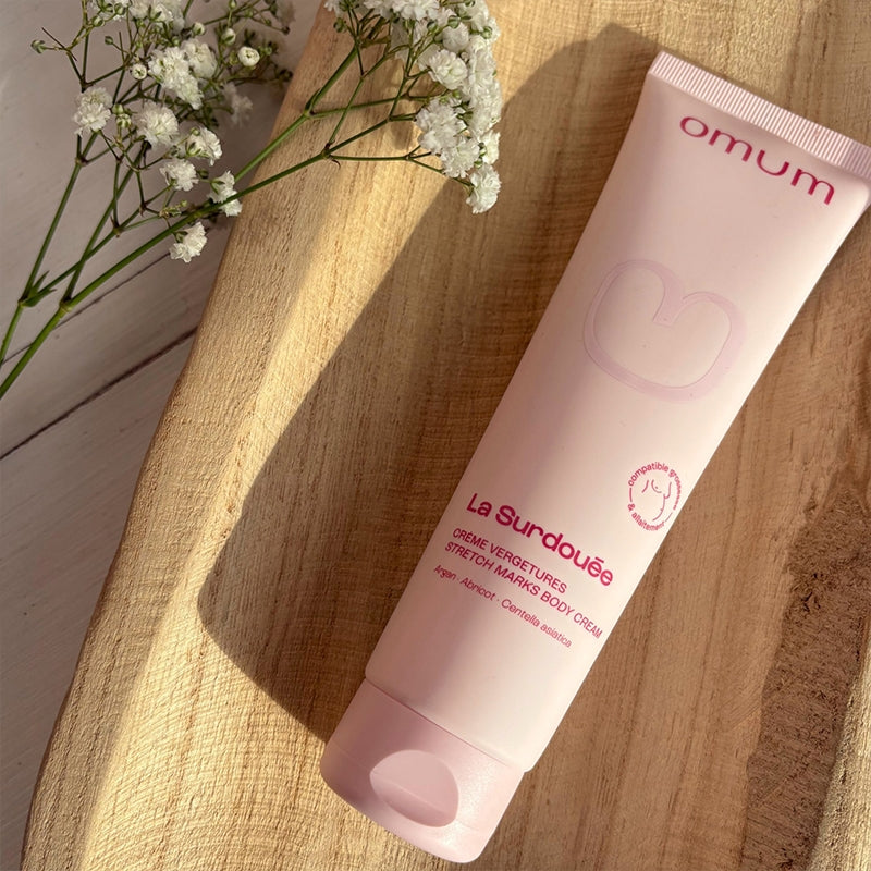 Bio-Argan- und Aprikosencreme zur Vorbeugung von Dehnungsstreifen – 150 ml – Omum