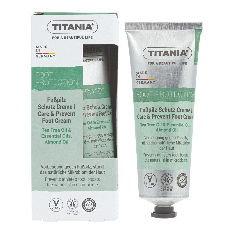 Fußcreme mit Teebaumöl und Mandel – 75 ml – Titania